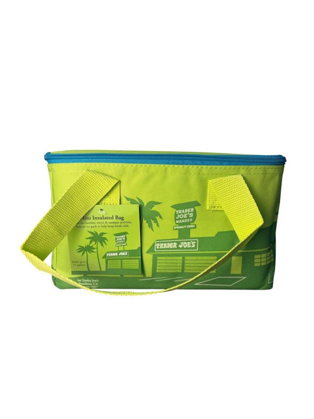 Trader Joe's Lime Green Insulated Tote
